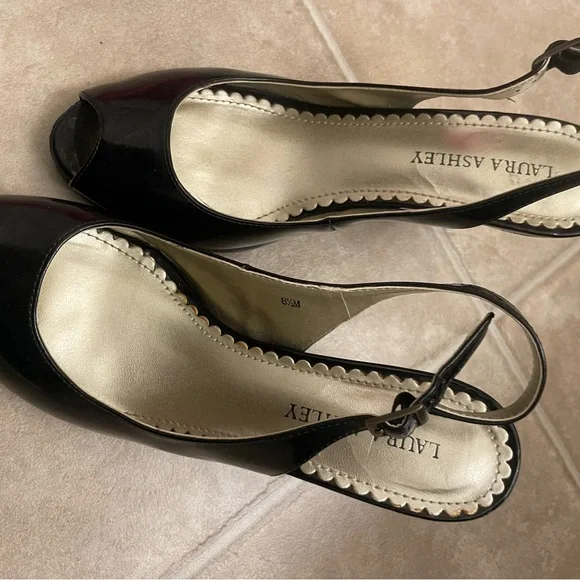 Laura Ashley Black Classic Heels - Picture 3 of 5